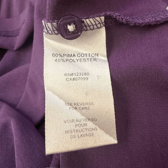 Travis Mathew Men's Golf Short Sleeve Performance Polo Shirt Purple Size Large - Picture 5 of 7